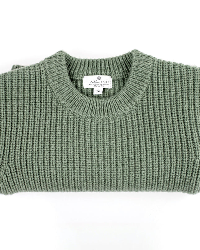 Gestrickter Babypullover aus Wolle – Merinowolle – Harper