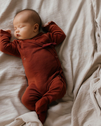 Playsuit / Strampler aus Wolle – Merinowolle