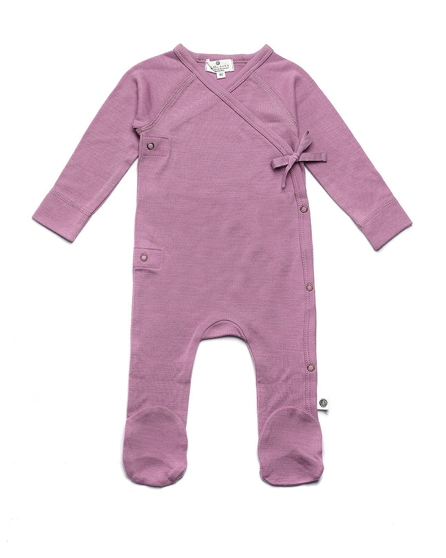 Wollstrampler / Romper – Merinowolle – Lavender Mist