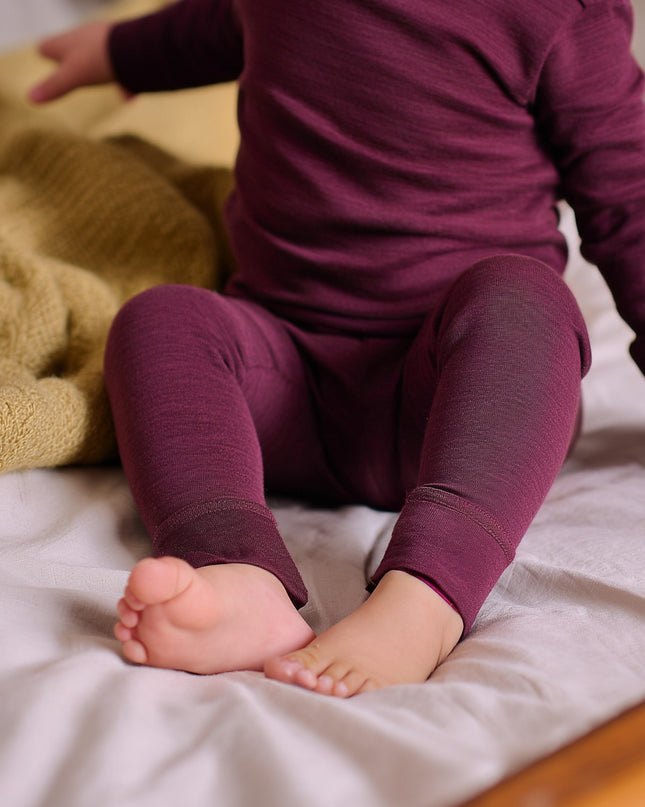 Kinder Wollhose - Merinowolle - Feige