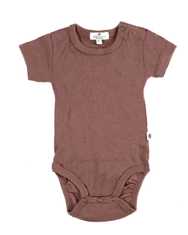 Kurzarm-Body aus Wolle – Merinowolle