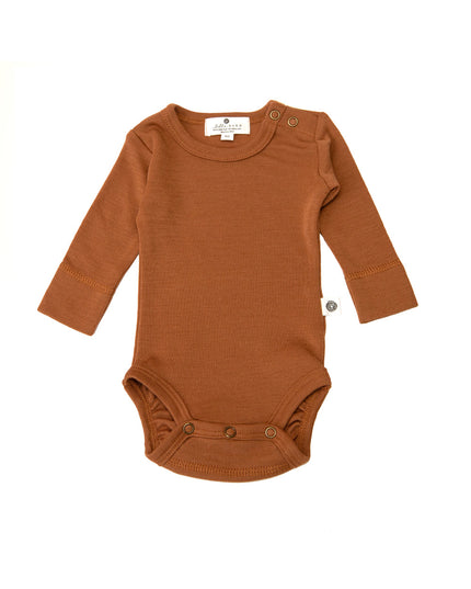 Langarm-Body aus Wolle – Merinowolle