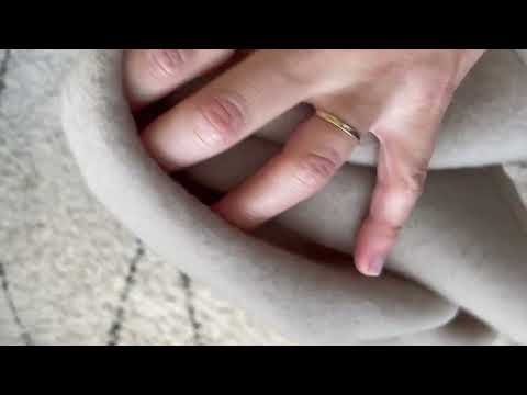 Wolldecke aus Fleece – Merinowolle, 75 cm x 100 cm