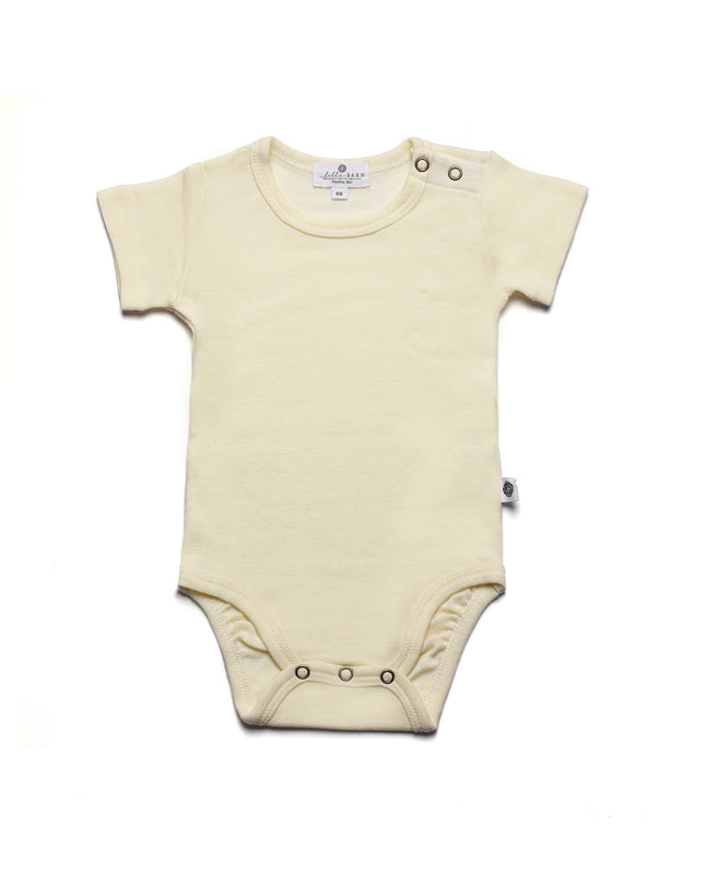 Kurzarm-Body aus Wolle – Merinowolle