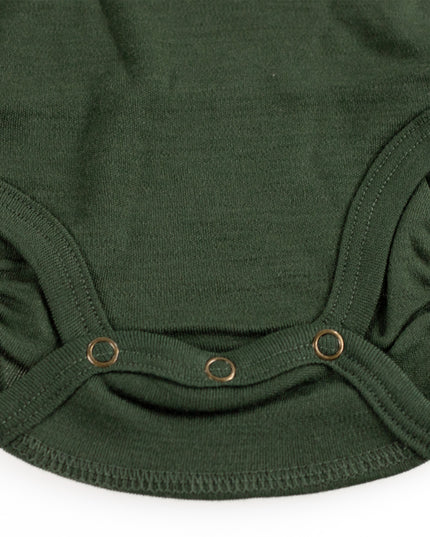 Kurzarm-Body aus Wolle – Merinowolle