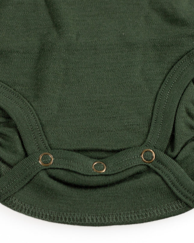 Kurzarm-Body aus Wolle – Merinowolle