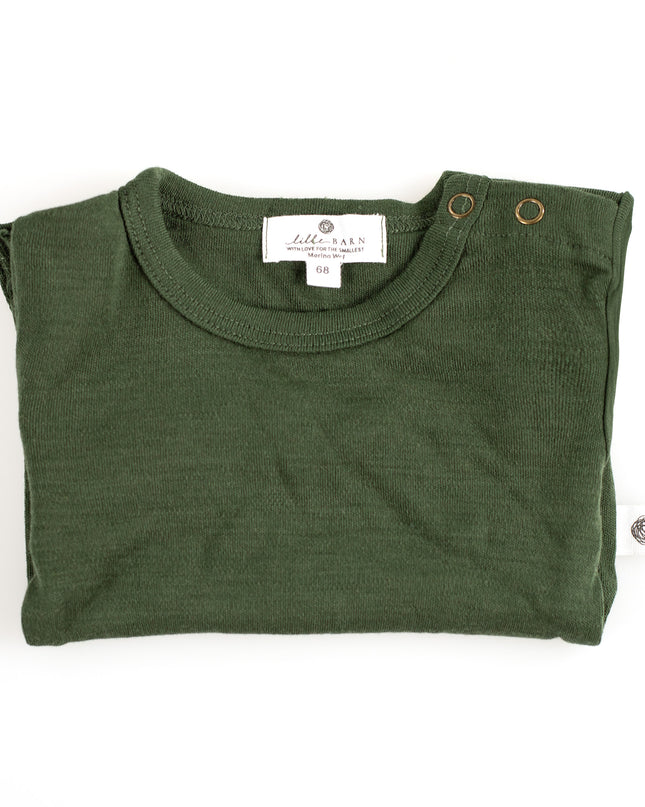 Kurzarm-Body aus Wolle – Merinowolle