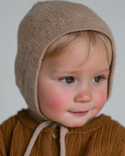 Wollmütze Baby - Merinowolle - Cobble