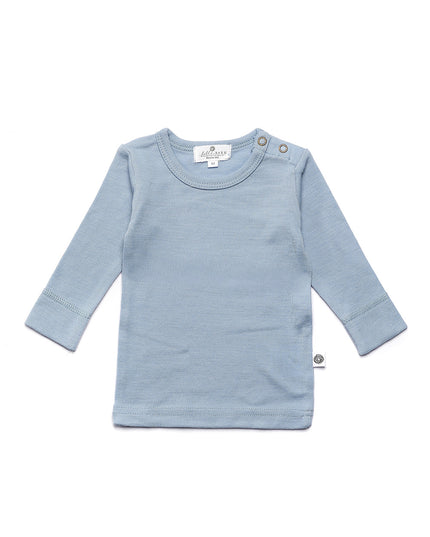 Wollpullover für Babys und Kinder - Merinowolle - Blue Fog