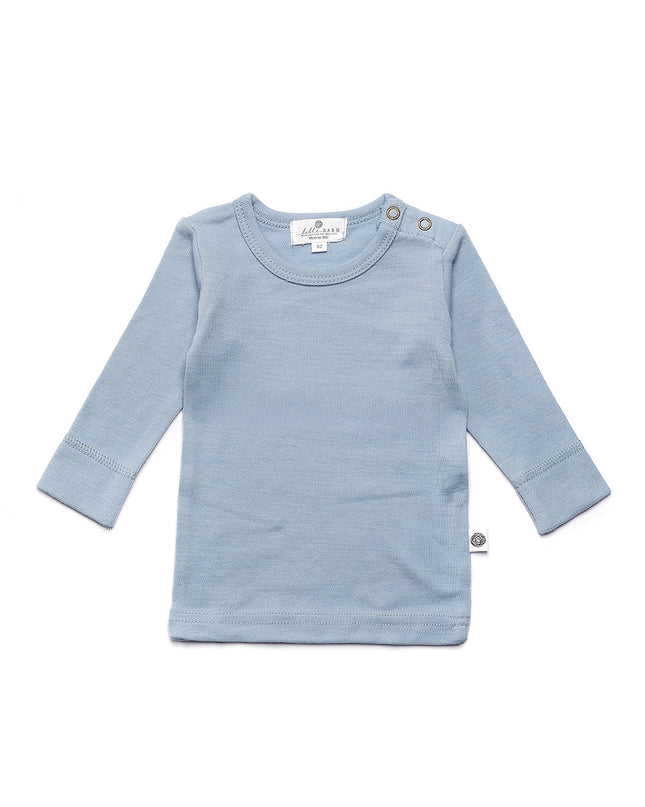 Wollpullover für Babys und Kinder - Merinowolle - Blue Fog