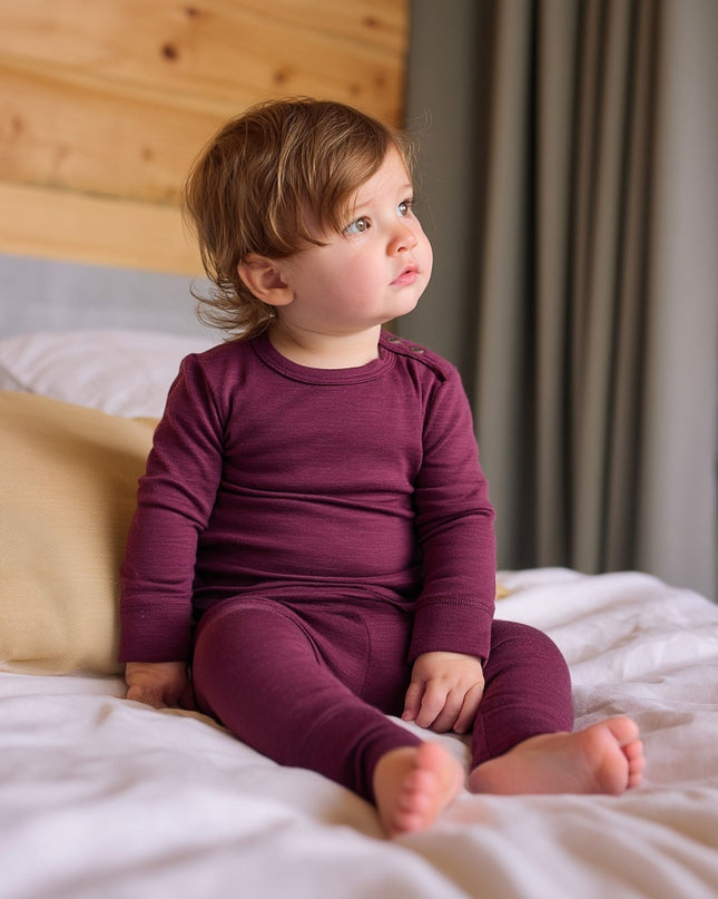 Wollpullover für Babys und Kinder - Merinowolle - Feige