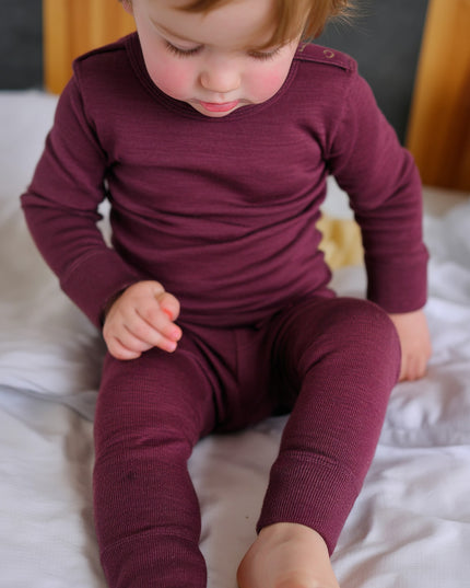 Wollpullover für Babys und Kinder - Merinowolle - Feige