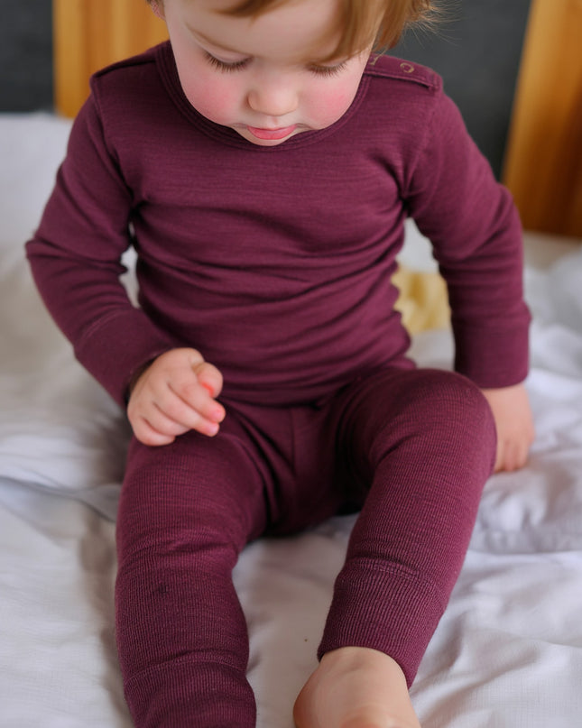 Wollpullover für Babys und Kinder - Merinowolle - Feige