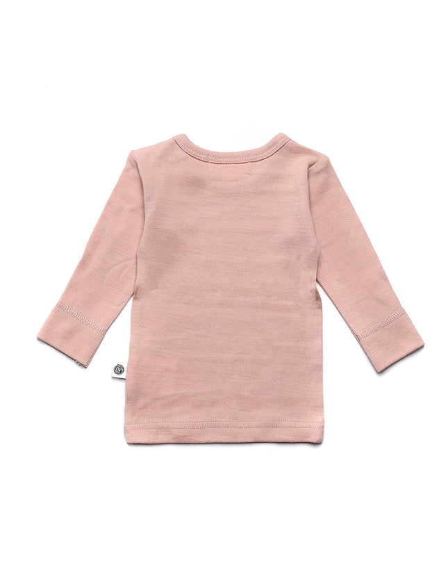 Wollpullover für Babys und Kinder - Merinowolle - Misty Rose