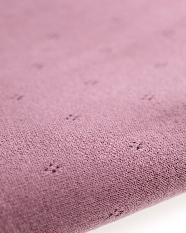 Babydecke aus Wolle / Kinderdecke / Wickeldecke - Pointelle-Strick - Merinowolle - Haze