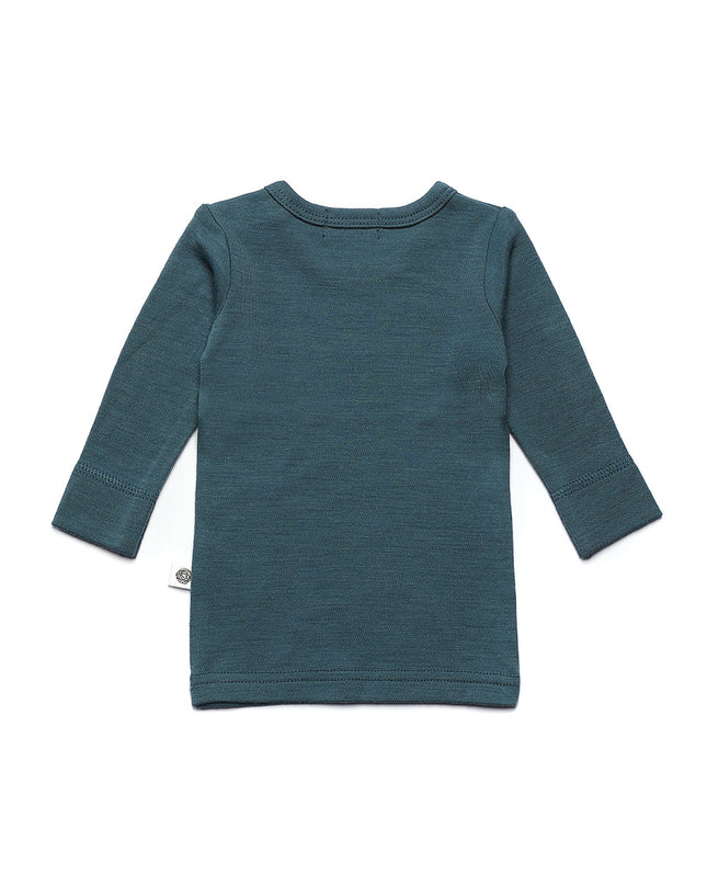 Wollpullover für Babys und Kinder - Merinowolle - Orionblau