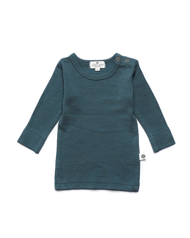 Wollpullover für Babys und Kinder - Merinowolle - Orionblau