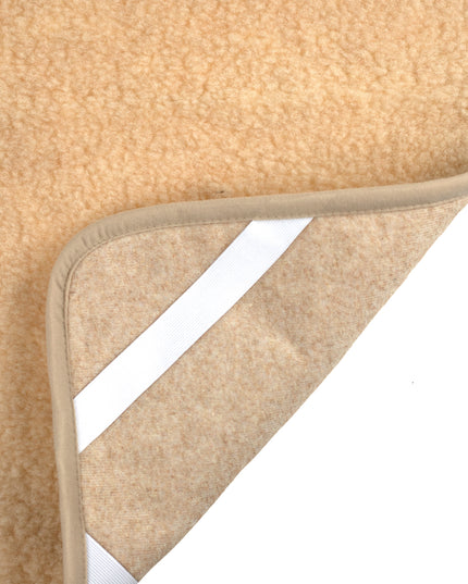 Wollunterlage / Unterdecke fürs Bett – Merinowolle – 60x120cm – natur