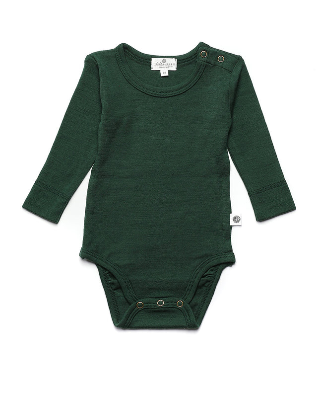 Kurzärmliger Wollbody – Merinowolle – Burnt Henna