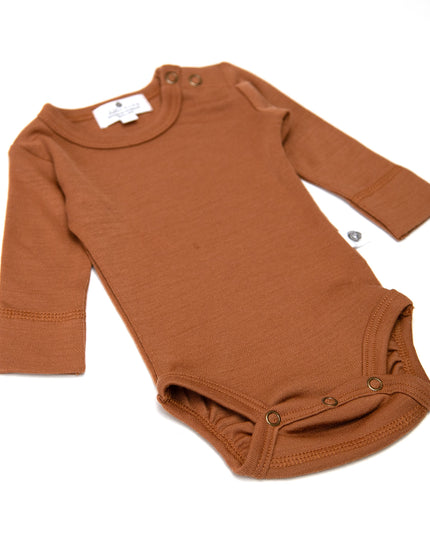 Langarm-Body aus Wolle – Merinowolle