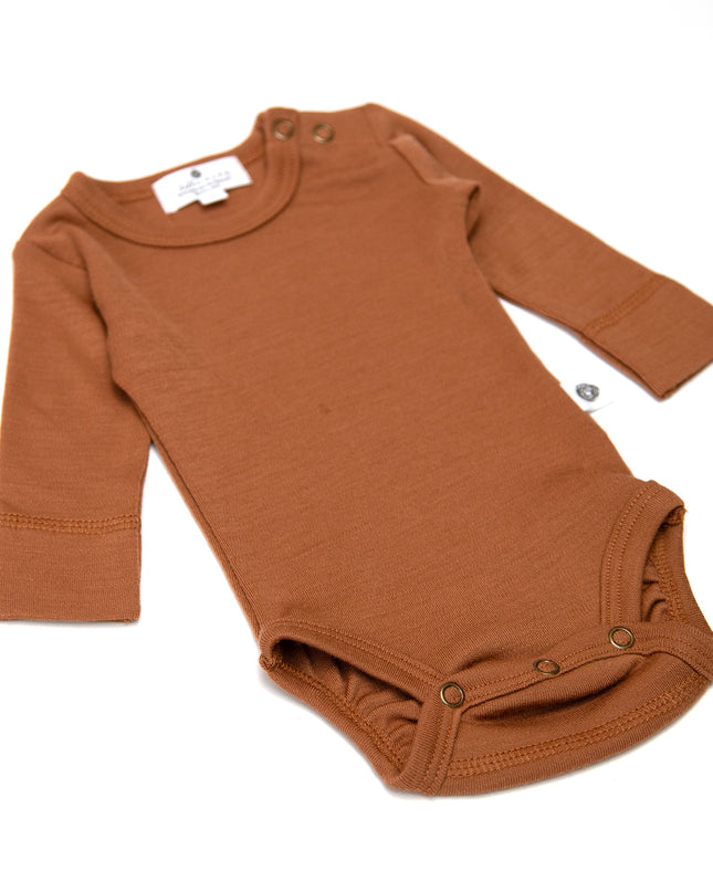 Langarm-Body aus Wolle – Merinowolle