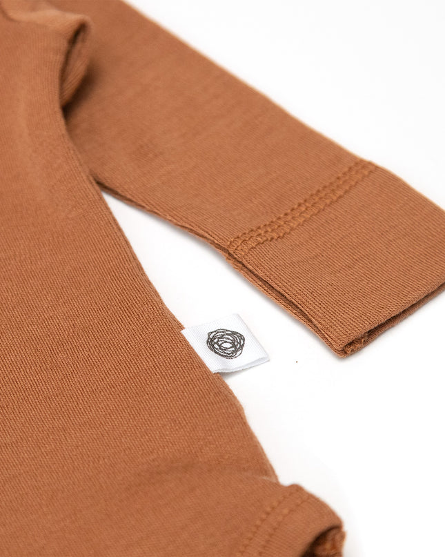 Langarm-Body aus Wolle – Merinowolle