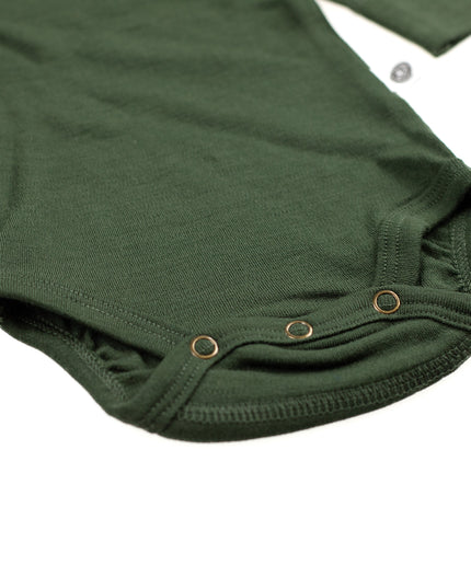 Langarm-Body aus Wolle – Merinowolle