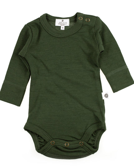 Langarm-Body aus Wolle – Merinowolle